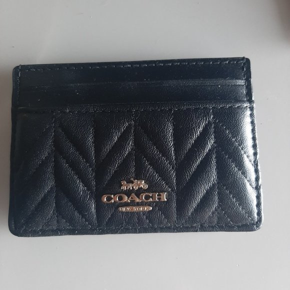 Coach quilted card case - Picture 1 of 2